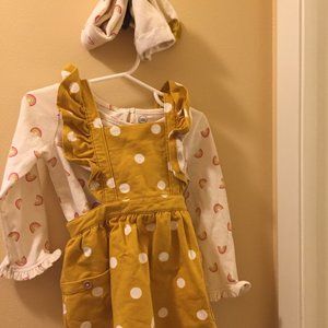 Wonder Nation Toddler Girls Pinafore Set